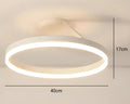 Lustre salle de bain en anneau lumineux LED, vue 9