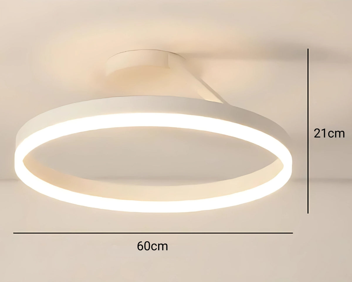 Lustre salle de bain en anneau lumineux LED, vue 11