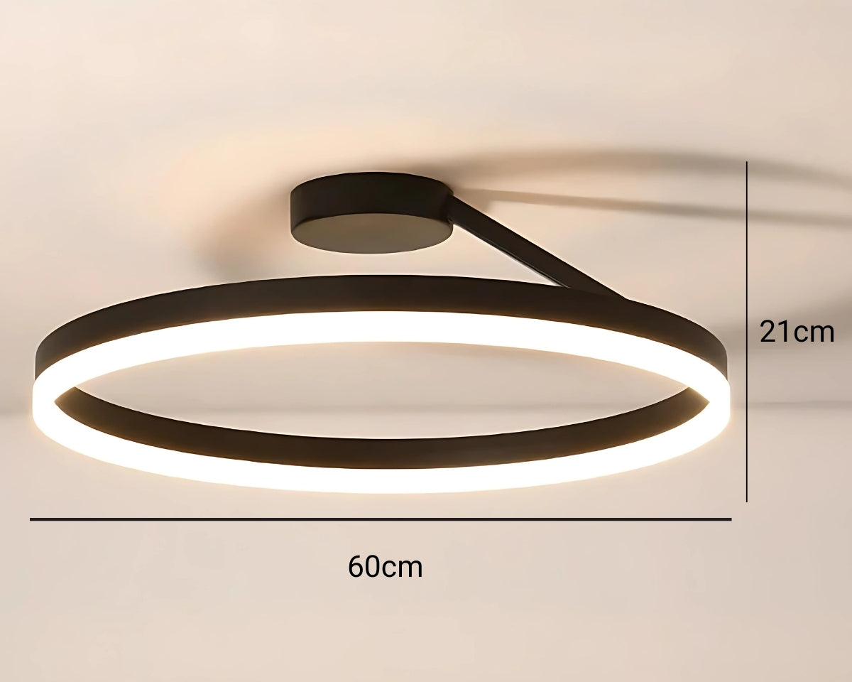 Lustre salle de bain en anneau lumineux LED, vue 14