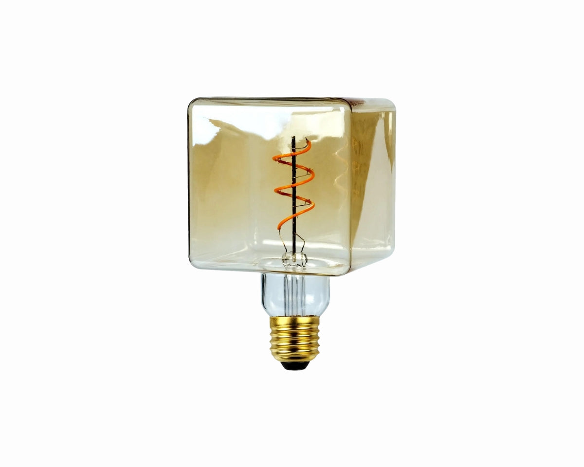 Lustre design ampoule géante carrée à filament, vue 10