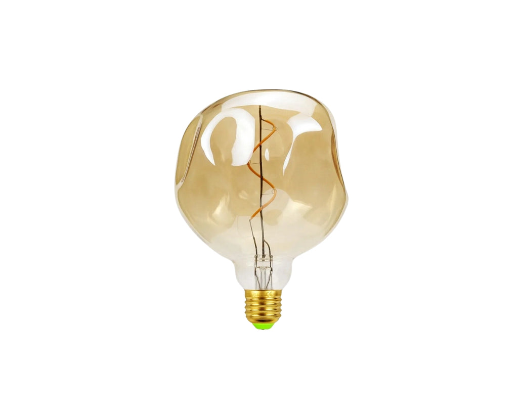 Lustre ampoule géante au verre déstructuré, vue 11