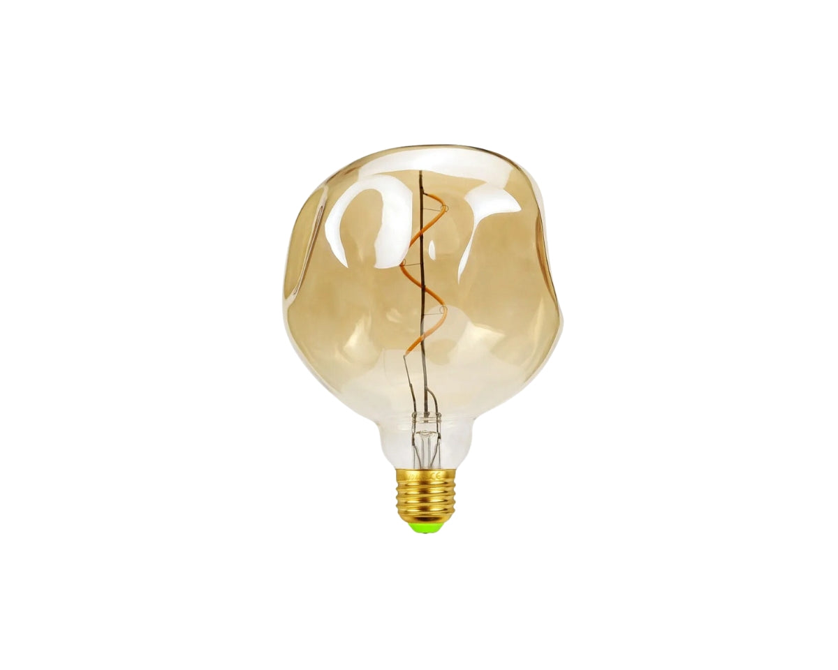 Lustre ampoule géante au verre déstructuré, vue 11