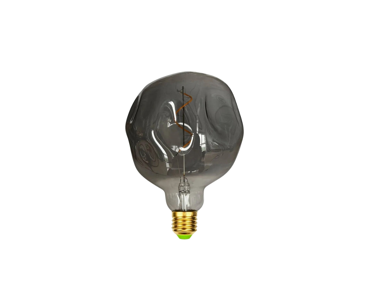 Lustre ampoule géante au verre déstructuré, vue 12