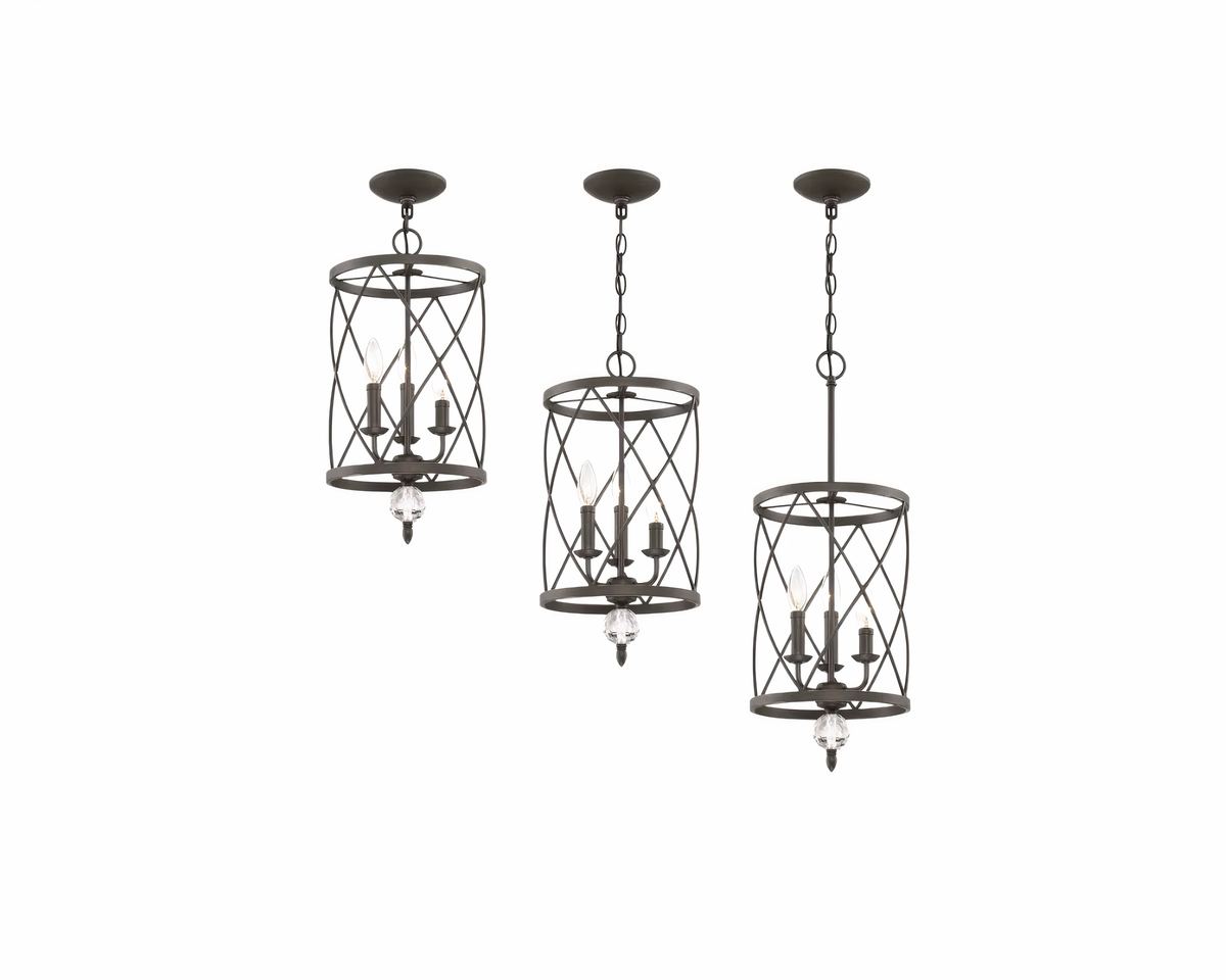 Lustre classique à bougies sur couronne en métal, vue 5