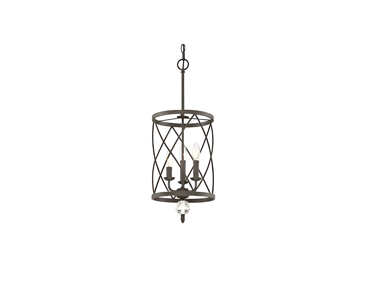 Lustre classique à bougies sur couronne en métal, vue 8