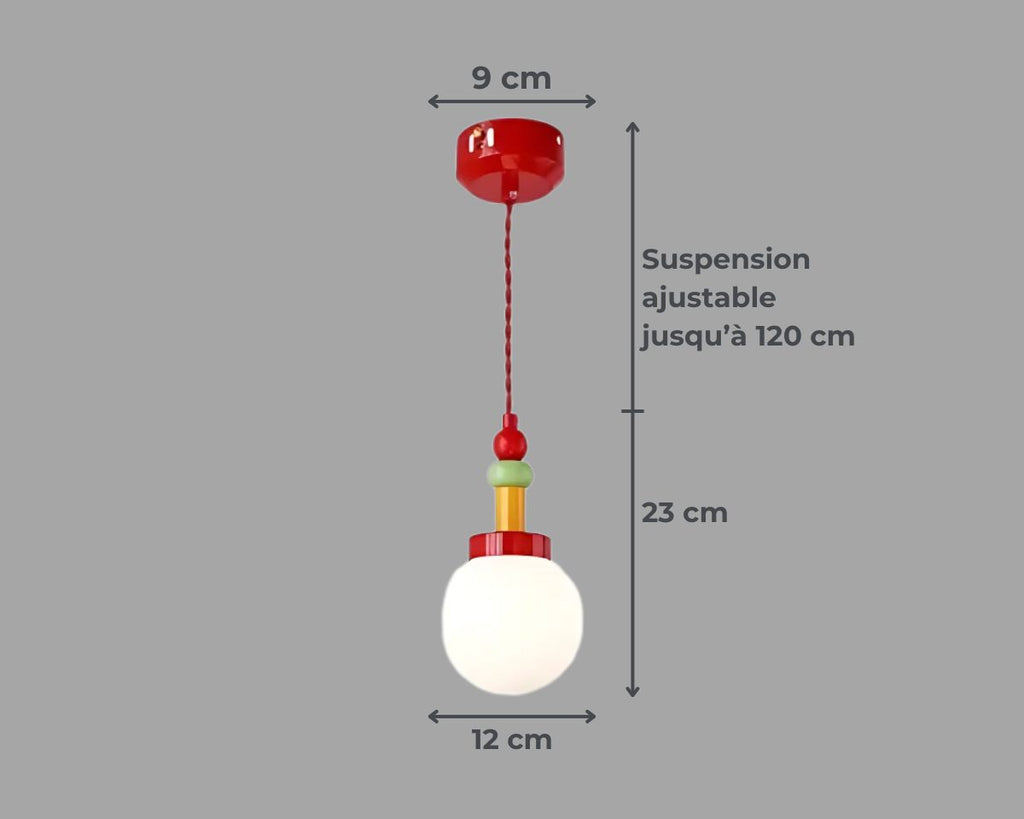 Lustre chambre de bébé multicolore façon bilboquet, vue 10
