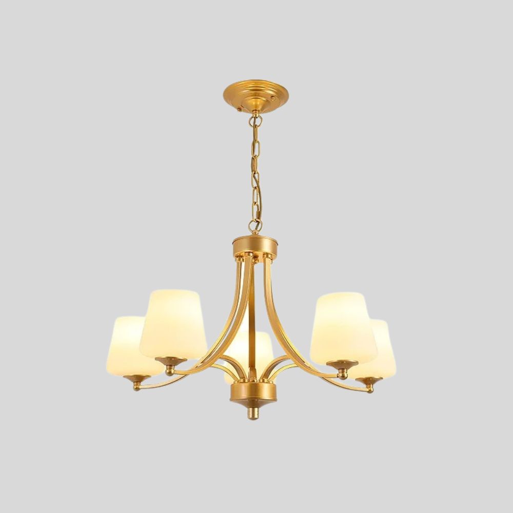 Lustre en fer forgé rétro et globes en verre, vue 9