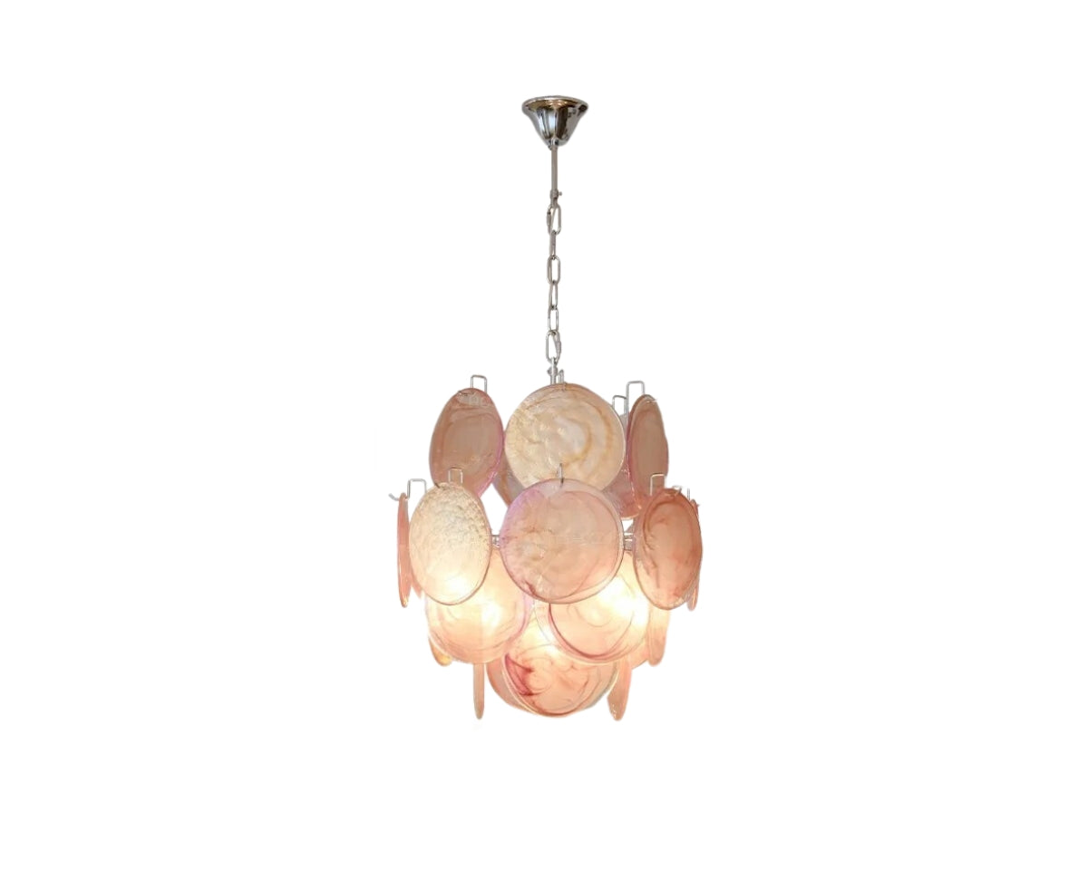 Lustre en verre nacré façon Murano à plaques, vue 12