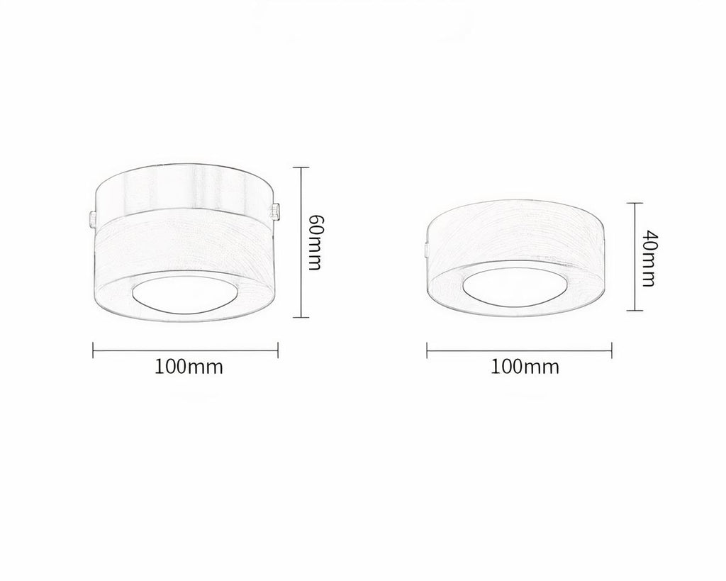 Lustre salle de bain mini plafonnier en bois, vue 5