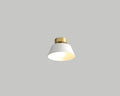 Lustre scandinave conique à touche dorée pour toilettes, vue 8