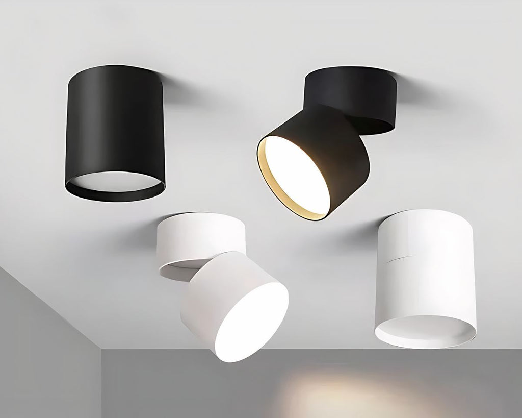 Lustre scandinave cylindre orientable pour toilettes
