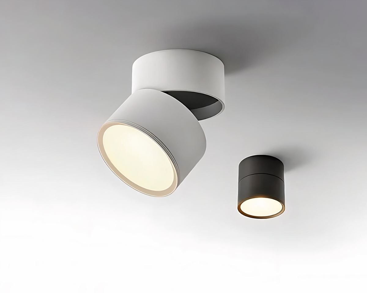 Lustre scandinave cylindre orientable pour toilettes, vue 2