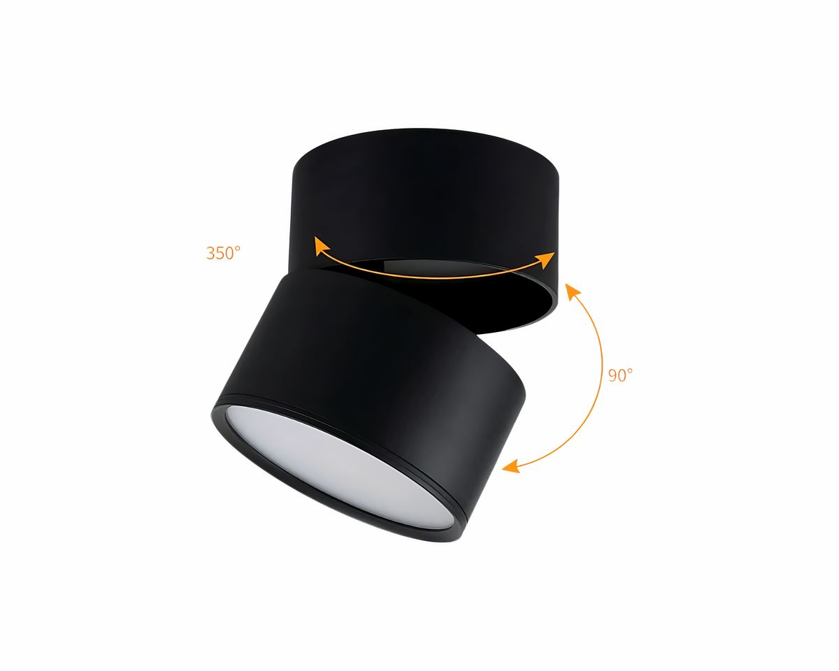 Lustre scandinave cylindre orientable pour toilettes, vue 3