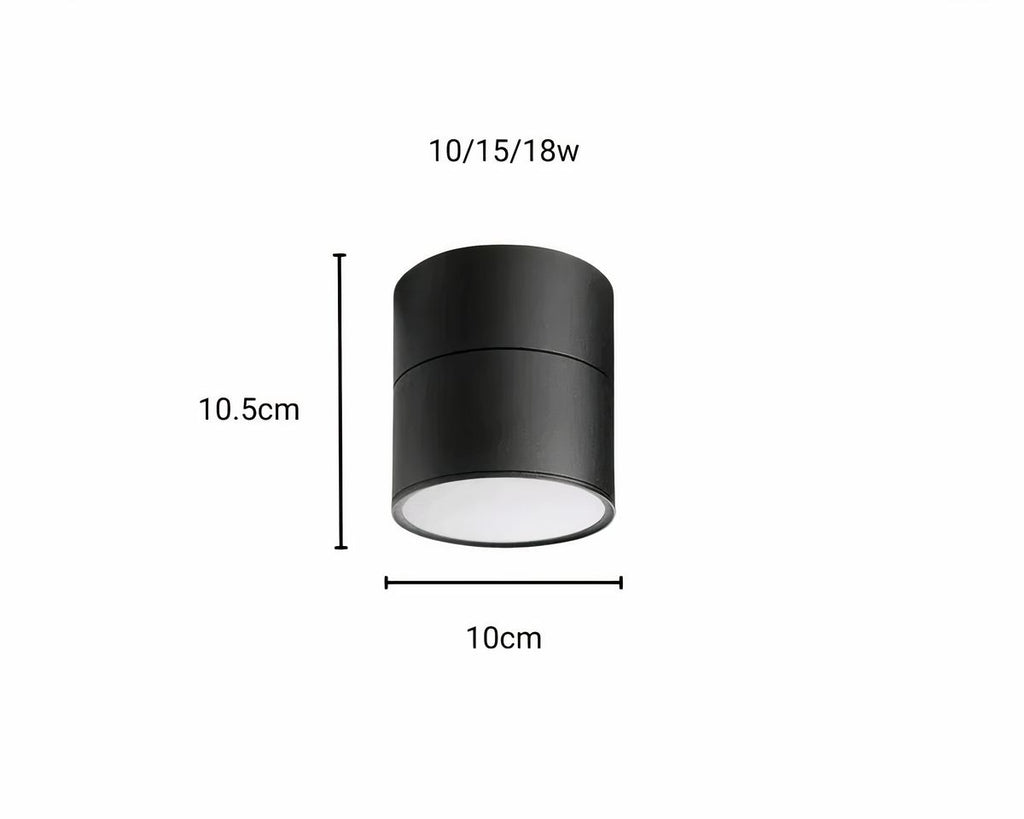 Lustre scandinave cylindre orientable pour toilettes, vue 5