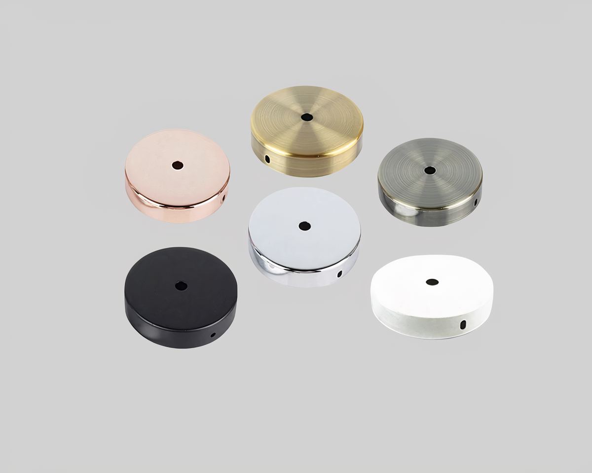 Cache plafond pour lustre plat en métal