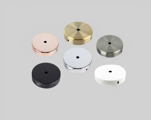 Cache plafond pour lustre plat en métal