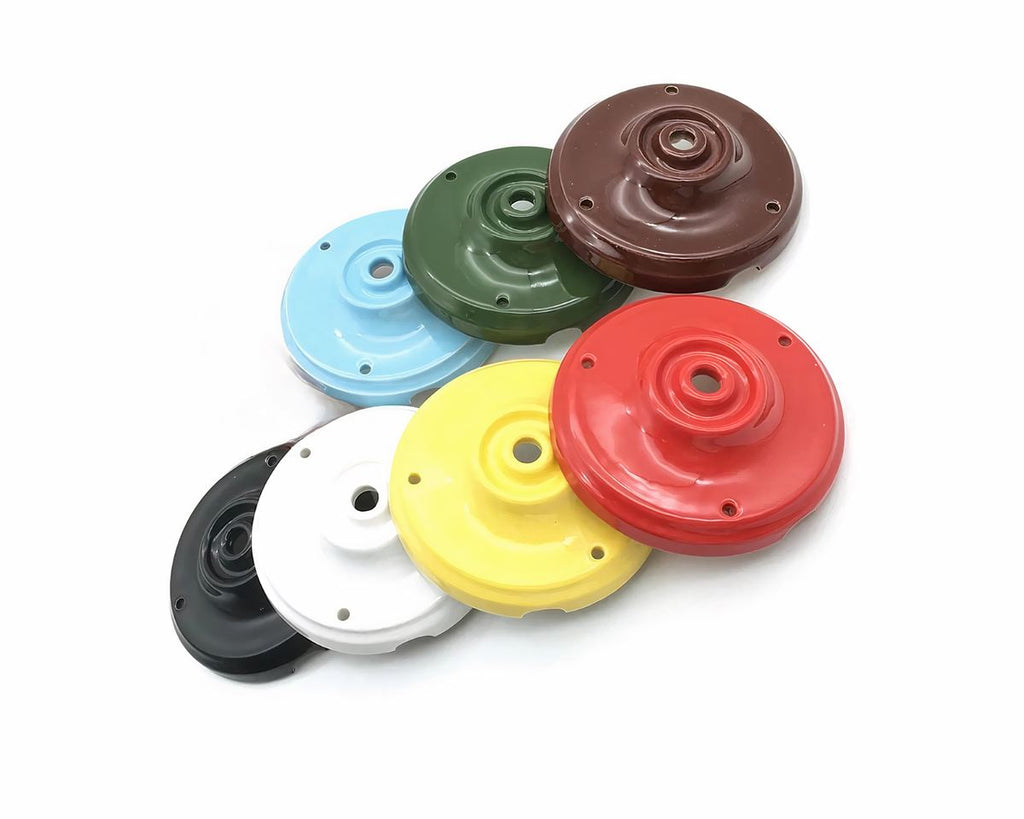 Cache plafond pour lustre en céramique colorée