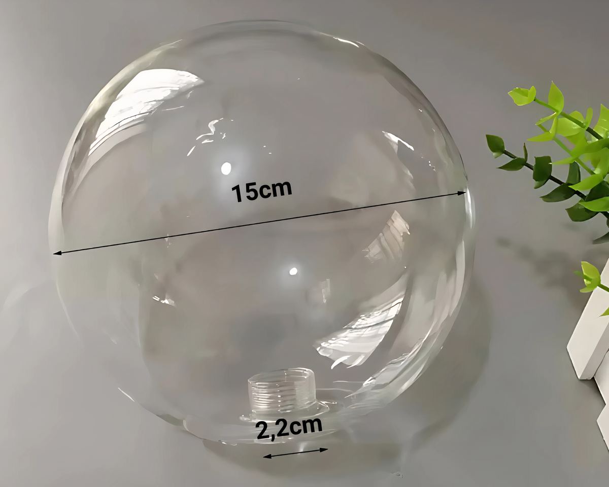 Globe en verre transparent pour lustre, vue 4