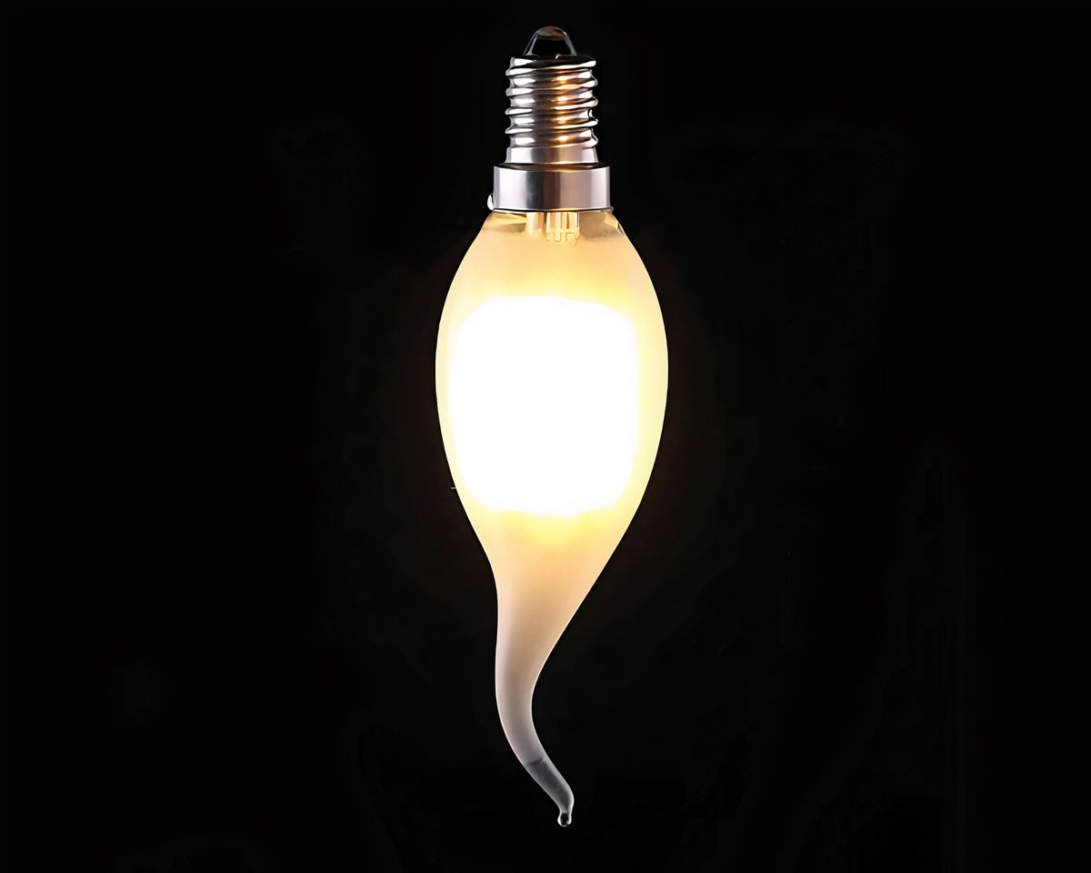Lot de 5 ampoules LED chandelle rétro pour lustre