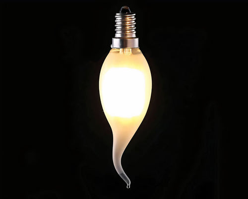 Lot de 5 ampoules LED chandelle rétro pour lustre