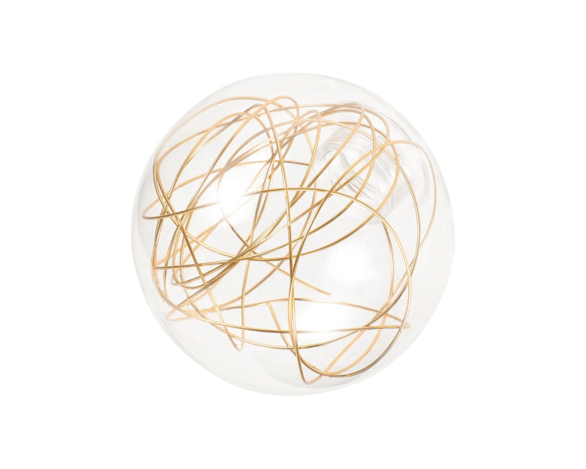 Boule en verre pour lustre à fils métalliques, vue 8