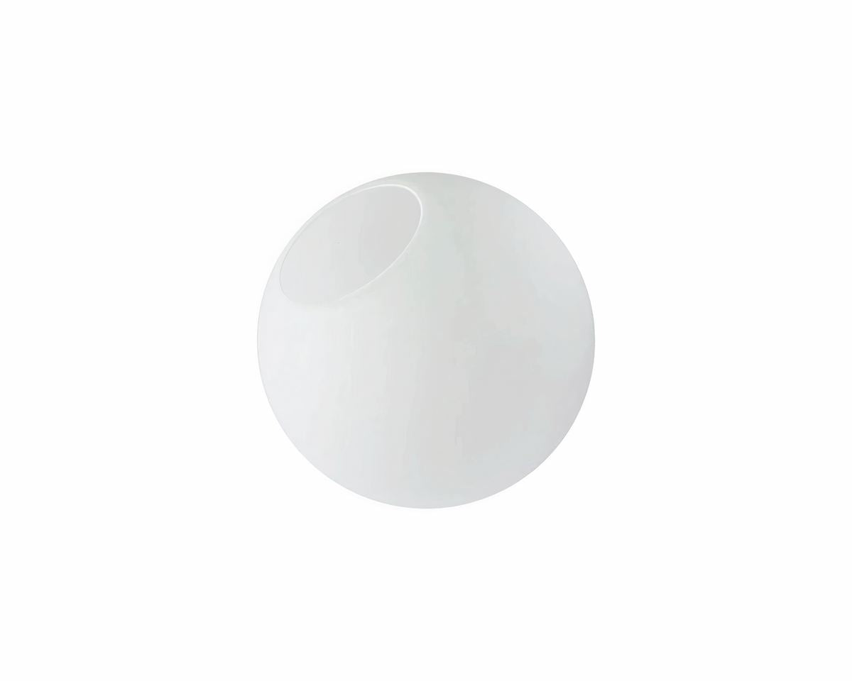 Boule en verre pour lustre, blanc opalin
