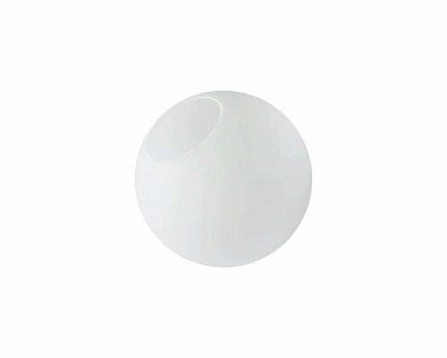 Boule en verre pour lustre, blanc opalin