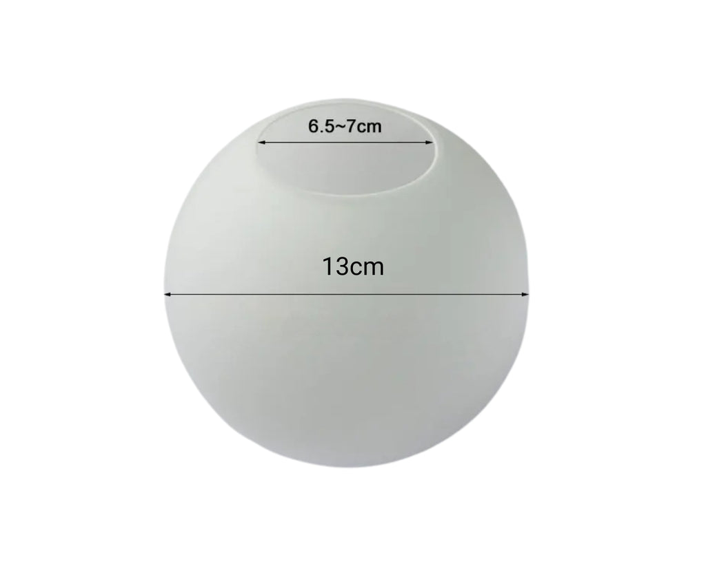 Boule en verre pour lustre, blanc opalin, vue 6