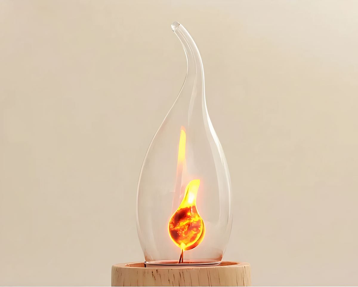 Ampoule bougie LED pour lustre, effet flamme, vue 2
