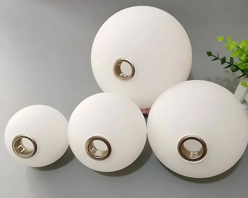 Boule en verre pour lustre, cristallin clair, vue 2