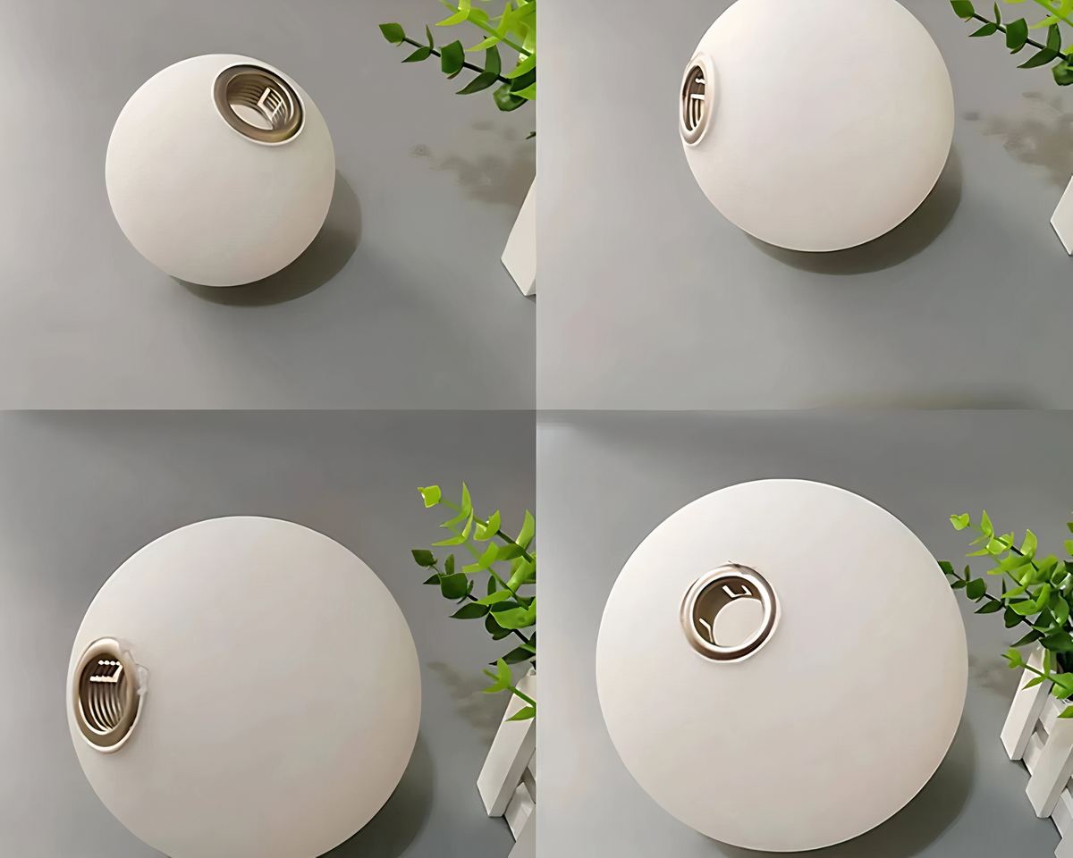 Boule en verre pour lustre, cristallin clair, vue 3