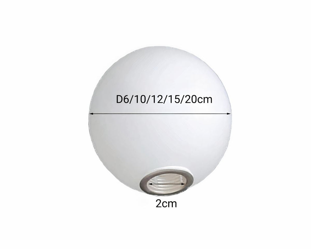 Boule en verre pour lustre, cristallin clair, vue 4