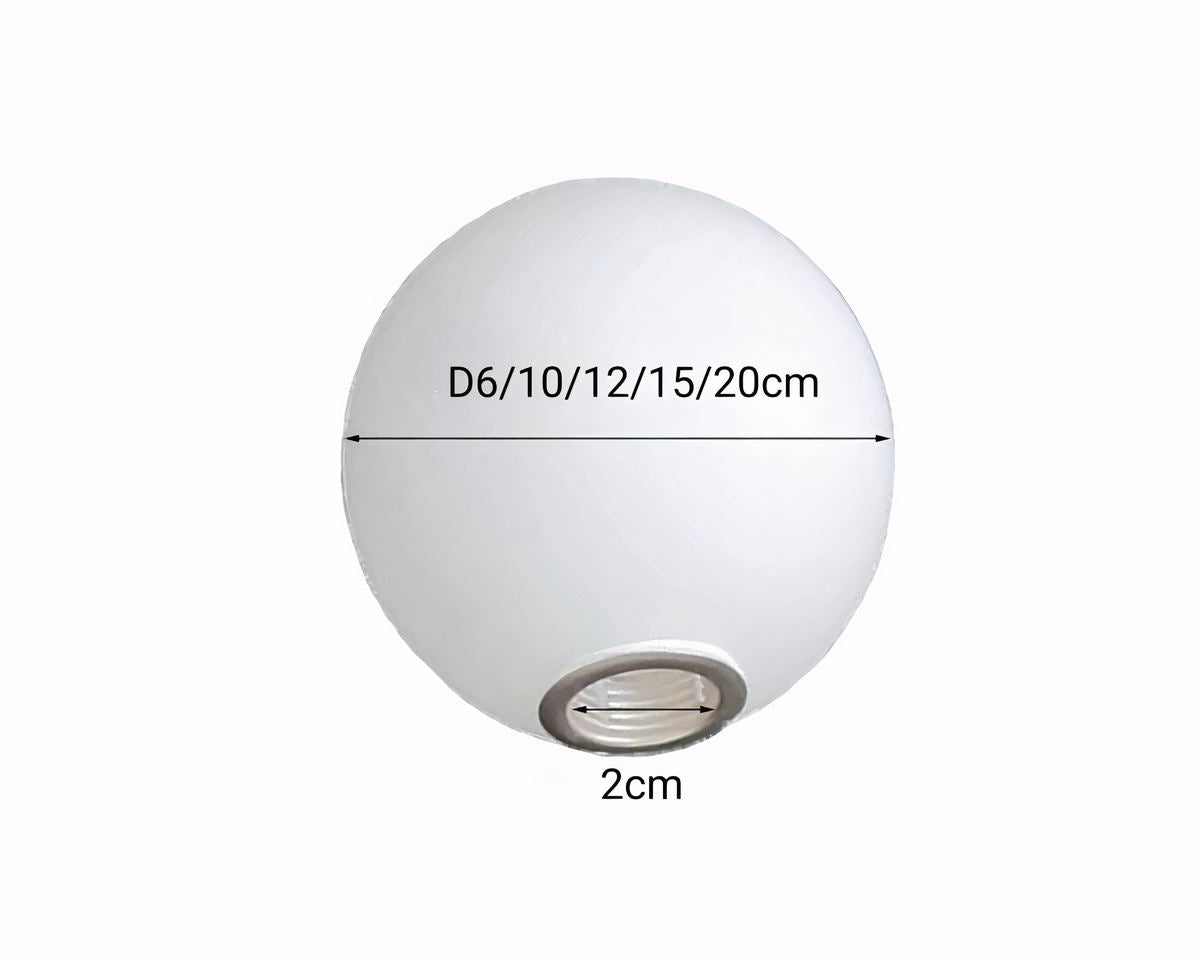 Boule en verre pour lustre, cristallin clair, vue 4