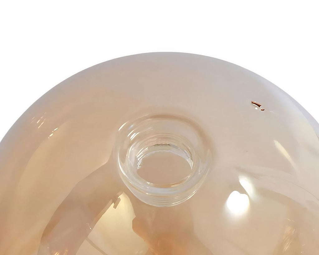 Globe en verre ambré pour lustre, vue 5